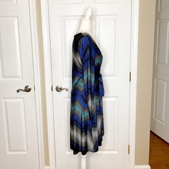 Cache Retro Tie Front A-Line Dress Size Small - Picture 3 of 6